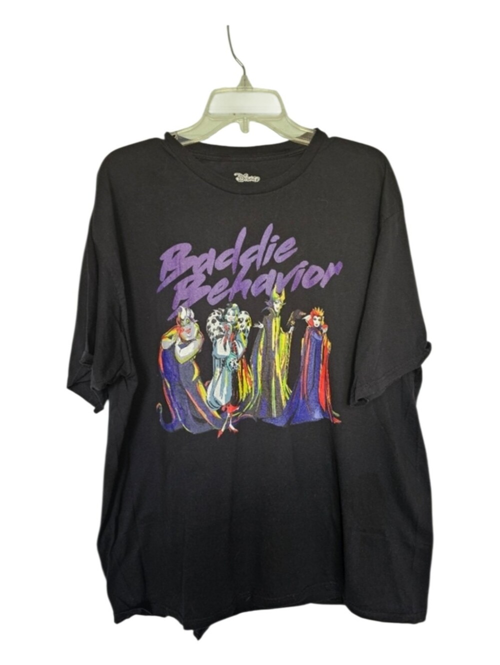 Disney Villians Baddie Behavior Black Tee Shirt *Women's XL/2XL